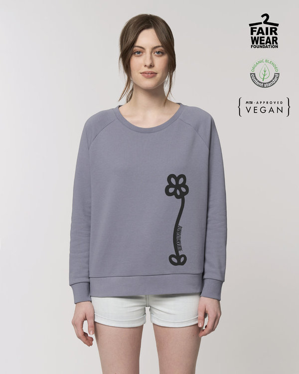 Augsburgblume Sweatshirt für Frauen, grau